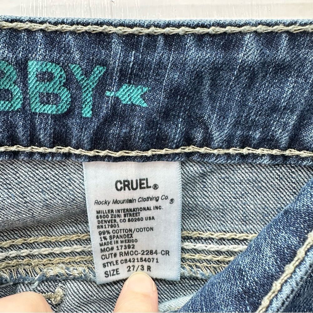 Cruel Denim Abby boot cut denim jeans women's 27 3 regular - Picture 7 of 7